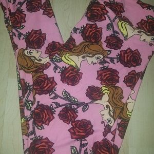 Lularoe OS Disney Belle Leggings